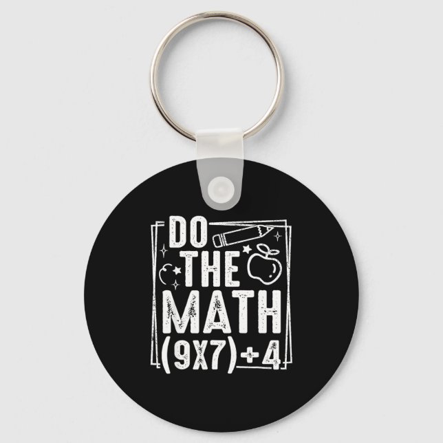 Chaveiro Do The Math 67 Meme 6 7 Funny Six Seven Women  (Frente)
