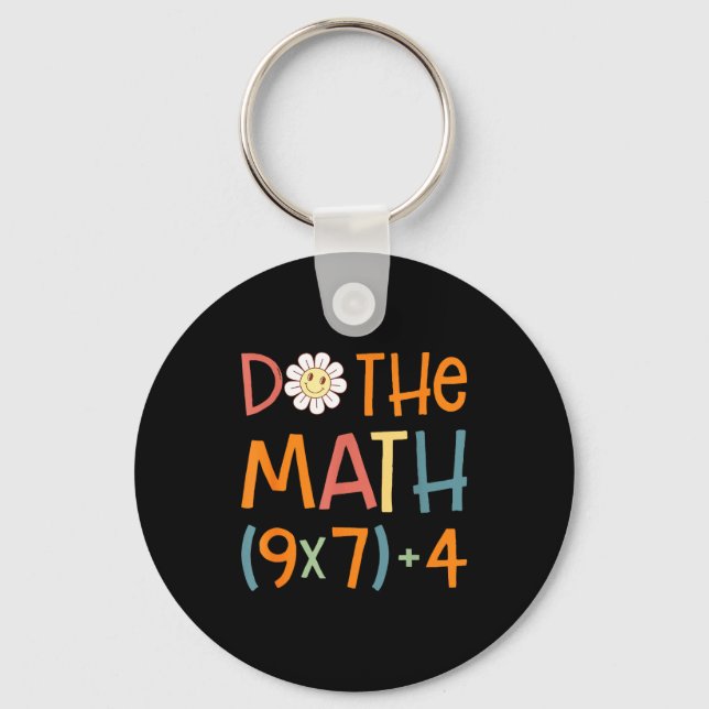 Chaveiro Do The Math 67 Meme Funny Six Seven Math Teacher S (Frente)