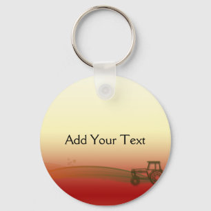 Chaveiro do trator do por do sol