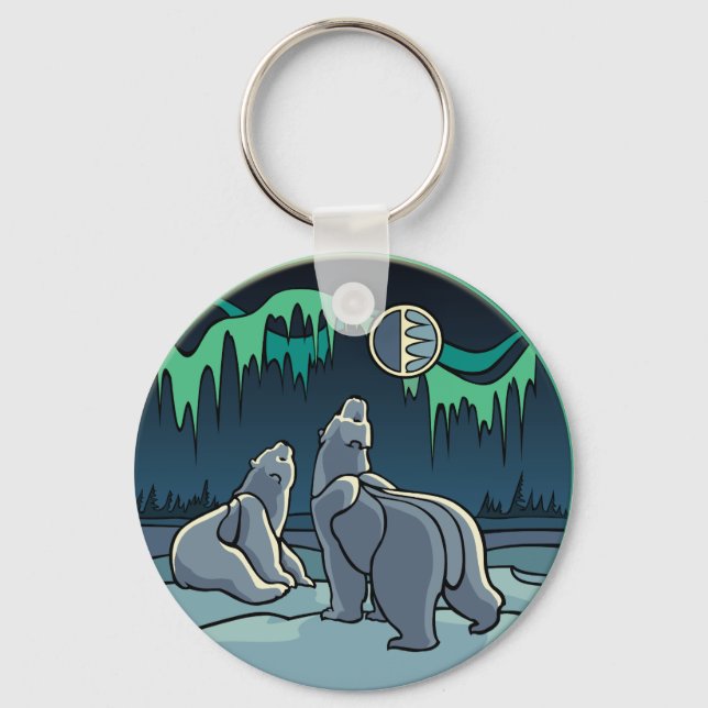 Chaveiro do Urso Polar de Chave do Urso de Present (Frente)