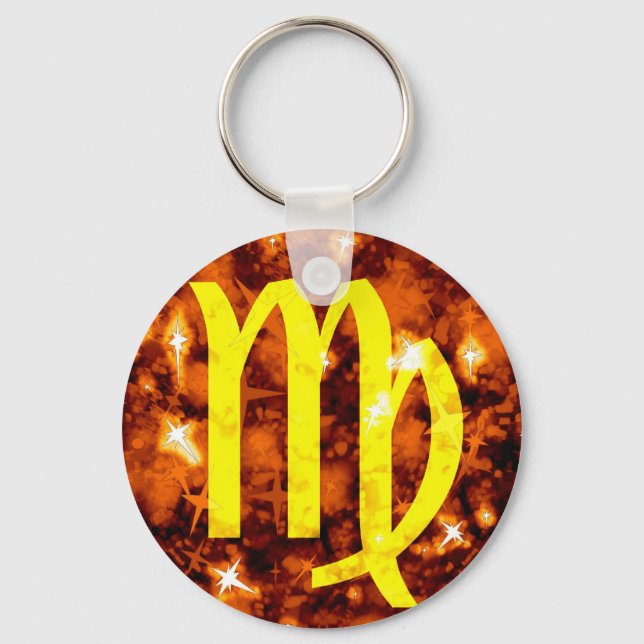 Chaveiro do Virgo zodiac (Frente)