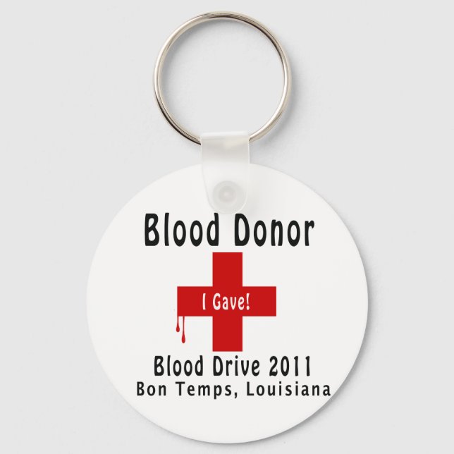 Chaveiro doador de sangue 2011 W-drops (Frente)