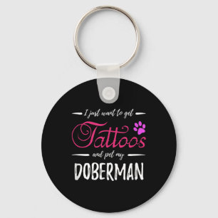 Chaveiro Doberman Dog Lover Tattoo Engraçado Cachorro Mãe D