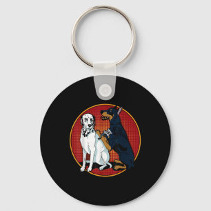 Chaveiro Doberman, Moçável, Cujo Cão Dalmático Tatuando