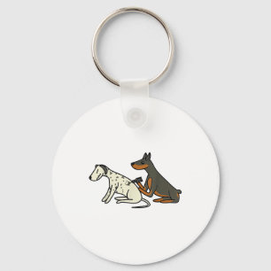 Chaveiro Doberman, Moçável, Cujo Cão Dalmático Tatuando