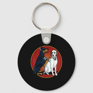 Chaveiro Doberman, Moçável, Cujo Cão Dalmático Tatuando