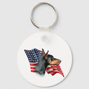 Chaveiro Doberman Pinscher Flag