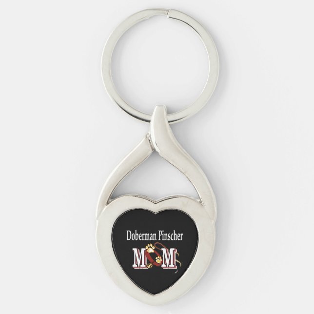 Chaveiro Doberman Pinscher Mamãe Gifts (Frente)