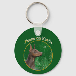 Chaveiro Doberman Pinscher Peace