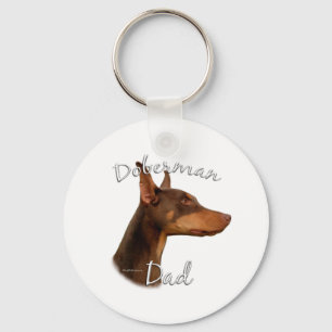 Chaveiro Doberman Pinscher (vermelho) Pai 2