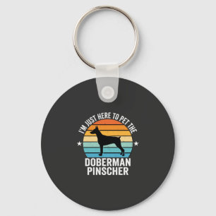 Chaveiro Dobermann Retro acariciar
