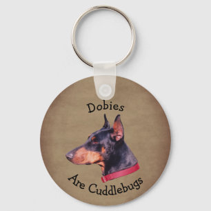 Chaveiro Dobies São Bichinhos de Abraçar Doberman Pinscher
