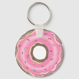 Chaveiro Doce Aniversário Menina Donut Rosa 