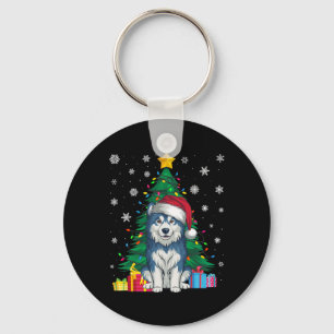Chaveiro Doce Feio Das Árvores Do Xmas Alaskan Malamute