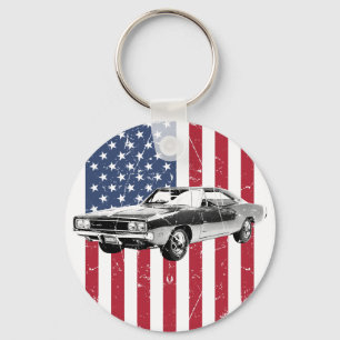 Chaveiro Dodge Charger Muscle Car