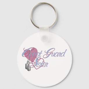 Chaveiro Dog tags dos corações N da irmã da guarda coste