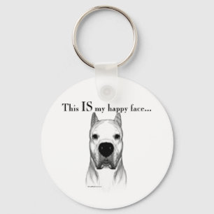 Chaveiro Dogo Argentino Happy Face