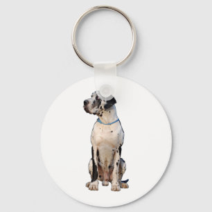 Chaveiro Dogue Alemão Harlequim