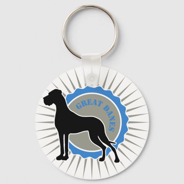 Chaveiro Dogues Alemães - Estrela, Dane (Frente)
