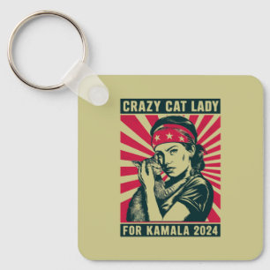 Chaveiro Doida por Gatos pela Kamala 2024 
