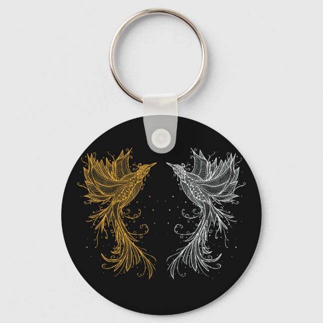 Chaveiro Dois Gêmeos Fênix (Frente)