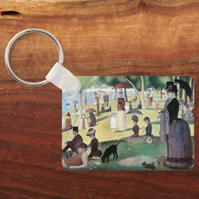 Chaveiro Domingo à tarde, Ilha La Grande Jatte, por Seurat (Verso)