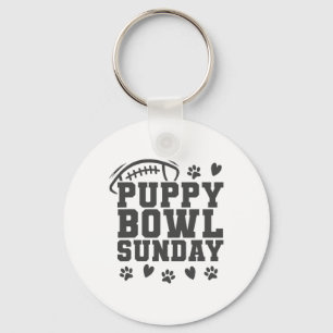 Chaveiro Domingo do Bowl de Cachorrinho Super Jogo de Futeb