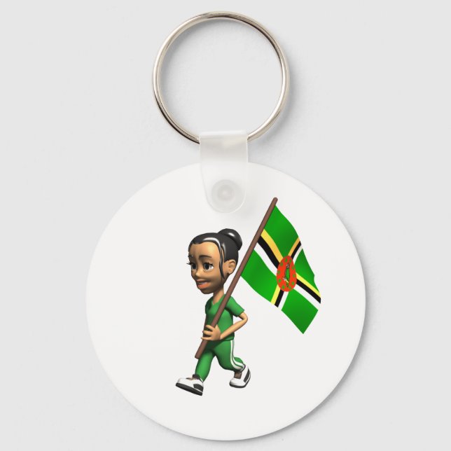 Chaveiro Dominicana Girl (Frente)