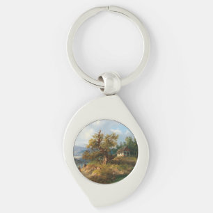 Chaveiro Dominik Schufried Uma Paisagem Montanhosa com...