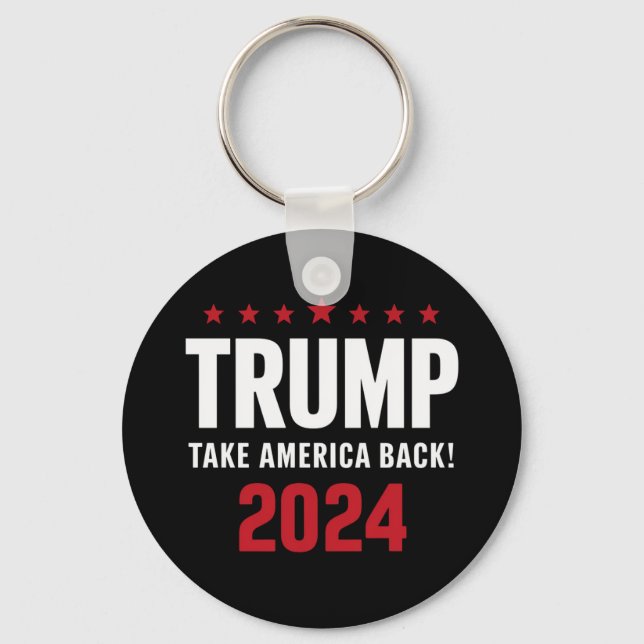 Chaveiro Donald Trump 2024 Devolva a América Eleição (Frente)