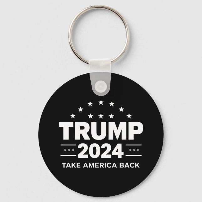Chaveiro Donald Trump 2024 Devolva a América Eleição (Frente)