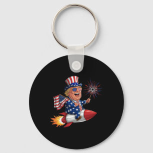 Chaveiro Donald Trump 2024 Happy 4 De Julho Trump American