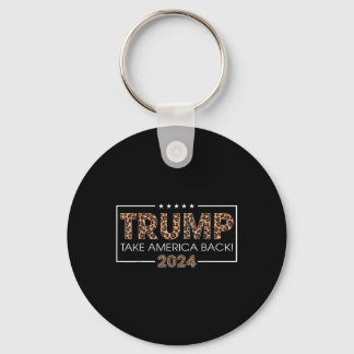Chaveiro Donald Trump 2024 Recupere a Impressão Leopardo na