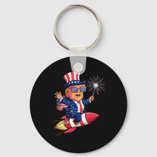 Chaveiro Donald Trump 2025 Happy 4 De Julho Trump American