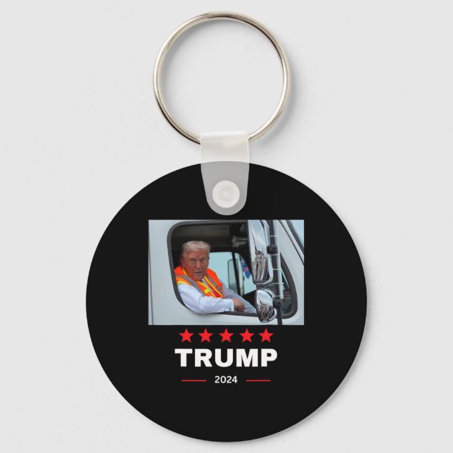 Chaveiro Donald Trump Anda em Caminhão Garge 2  (Frente)
