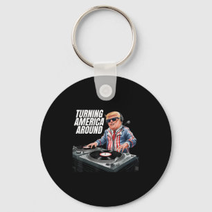 Chaveiro Donald Trump Dj Transformando A América Em Torno D