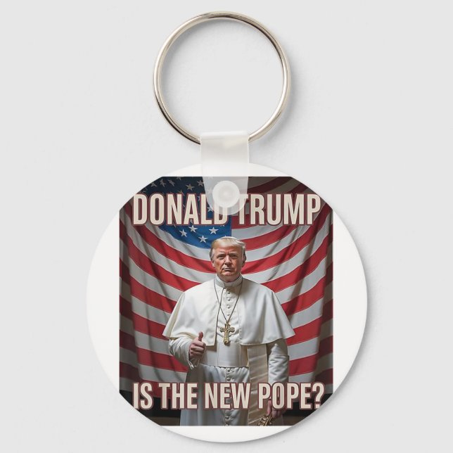 Chaveiro Donald Trump É O Novo Papa (Frente)