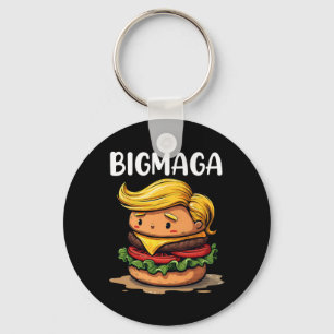 Chaveiro Donald Trump engraçado fazendo batata frita Hambur