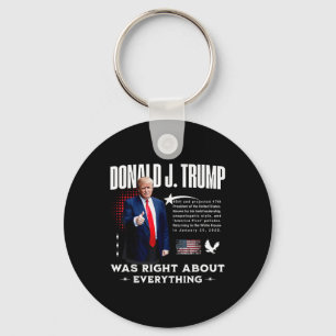 Chaveiro Donald Trump Estava Certo Sobre Tudo - Trump 20