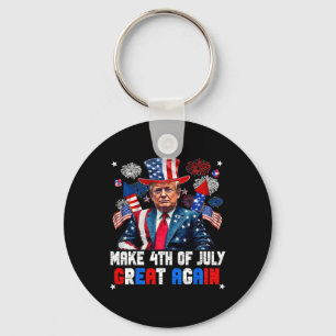 Chaveiro Donald Trump Fogos Patrióticos Fazem 4 De Julho G