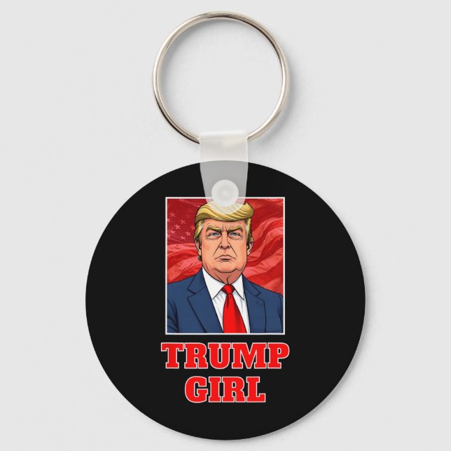 Chaveiro Donald Trump Girl Engraçado Excelente América Pres (Frente)