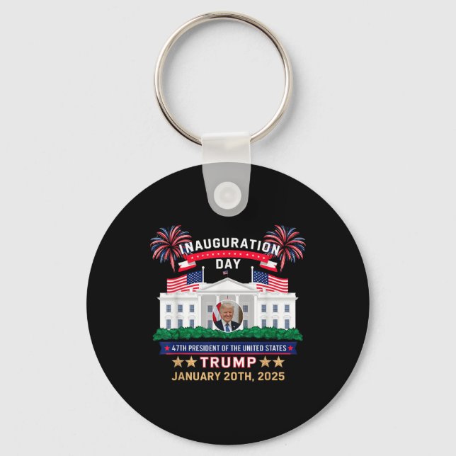 Chaveiro Donald Trump Inauguration Day 2025 47th Presidente (Frente)