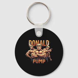 Chaveiro Donald Trump Musculação Meme Divertido Humor de Ac