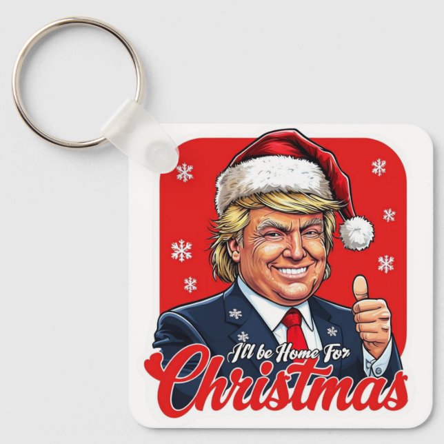 Chaveiro Donald Trump Natal Papai Noel Art (Frente)