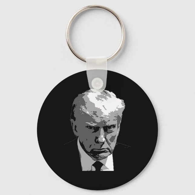 Chaveiro Donald Trump Significa Mug Shot (Frente)