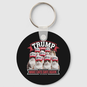 Chaveiro Donald Trump Torna os Gatos Seguros Novamente 2024