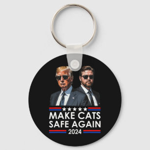 Chaveiro Donald Trump Torna os Gatos Seguros Novamente 2024