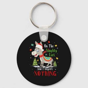 Chaveiro Donkey Christmas Na Lista De Malditos E Eu Me Arre