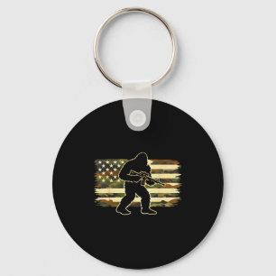 Chaveiro dono de pé grande camo nós bandeira americana sasq