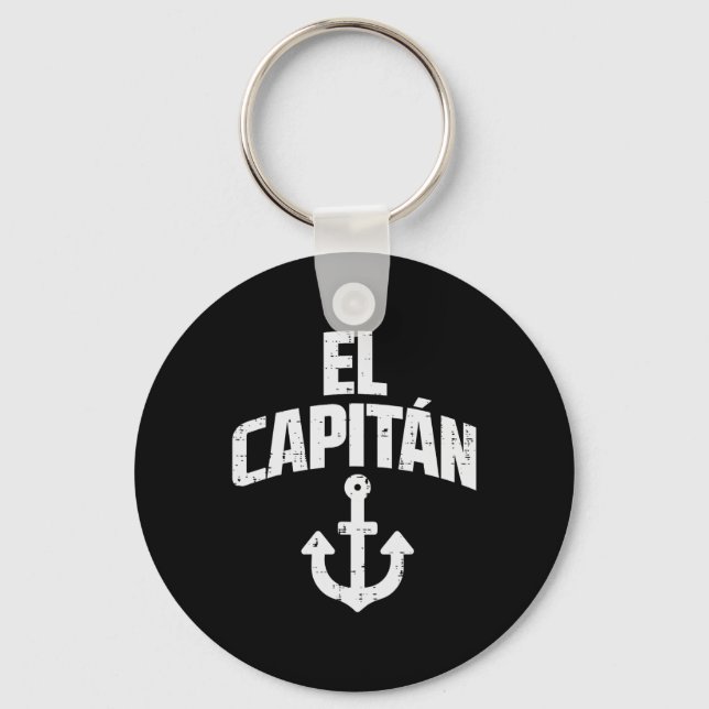 Chaveiro Dono do barco âncora El Capitan Capitão Iate Navio (Frente)